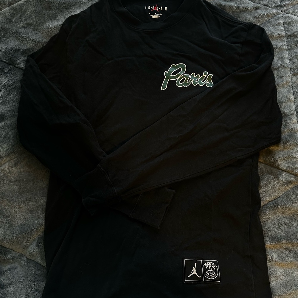 Paris saint german and Jordan’s long sleeve shirt.